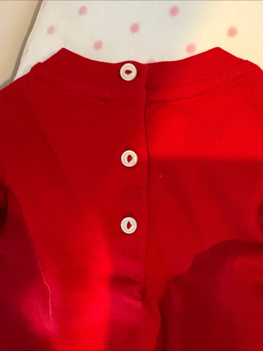 Ralph Lauren baby Red Polo Bear Long Sleeve Tee 0-3 months